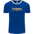 A Bolan Fish Fishing Fisherman Mens Ringer T-Shirt FotL Royal Blue/White