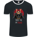 Trust Me I'm Ronin MMA Martial Arts Samurai Mens Ringer T-Shirt FotL Black/White