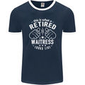 This Is What a Retired Waitress Looks Like Mens Ringer T-Shirt FotL Navy Blue/White