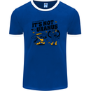 Its Not Uranus Funny Climate Change Mens Ringer T-Shirt FotL Royal Blue/White
