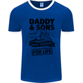 Daddy & Sons Best Friends Father's Day Mens White Ringer T-Shirt Royal Blue/White