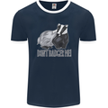 Dont Bager Me Funny Quote Mens Ringer T-Shirt FotL Navy Blue/White