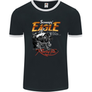 Screaming' Eagle Biker Motorbike Motorcycle Mens Ringer T-Shirt FotL Black/White