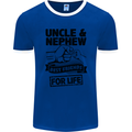 Uncle & Nephew Best Friends Uncle's Day Mens Ringer T-Shirt FotL Royal Blue/White