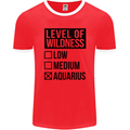 Levels of Wildness Aquarius Mens Ringer T-Shirt FotL Red/White