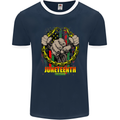 Juneteenth Black Lives Matter History Mens Ringer T-Shirt FotL Navy Blue/White