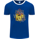 Heavy Metal Chemistry Periodic Table Mens Ringer T-Shirt FotL Royal Blue/White