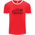 4x4 Evolution Off Roading Road Driving Mens Ringer T-Shirt FotL Red/White