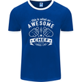 Awesome Chef Looks Like Funny Cooking Mens Ringer T-Shirt FotL Royal Blue/White