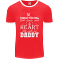 She Calls Me Daddy Funny Father's Day Mens Ringer T-Shirt FotL Red/White