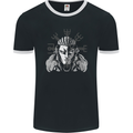 A Viking Shield Maiden Mens Ringer T-Shirt FotL Black/White