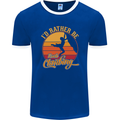 Funny Rock Climbing Climber Mens Ringer T-Shirt FotL Royal Blue/White