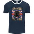 Skinhead Til I Die Punk Music Mens Ringer T-Shirt FotL Navy Blue/White