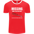 Missing Screwdriver Funny Carpenter DIY Mens Ringer T-Shirt FotL Red/White