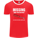 Missing Screwdriver Funny Carpenter DIY Mens Ringer T-Shirt FotL Red/White