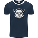 Longhorns is What I Like Cow Cattle Mens Ringer T-Shirt FotL Navy Blue/White