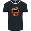 Mustang Mama Equestrian Horse Mothers Day Mens Ringer T-Shirt FotL Black/White