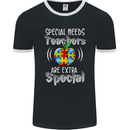 Special Needs Teachers Autism Autistic ASD Mens Ringer T-Shirt FotL Black/White
