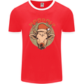 Moodolf Funny Rudolf Christmas Cow Mens Ringer T-Shirt FotL Red/White