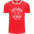 This Is What a Retired Actress Looks Like Mens Ringer T-Shirt FotL Red/White