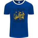 Bird Watching Goes Both Ways Funny Mens Ringer T-Shirt FotL Royal Blue/White