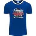 Birthday I'm Not Old Classic 40th 50th 60th Mens Ringer T-Shirt FotL Royal Blue/White