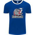 Grandpa Grandpasaurus Grandparent's Day Mens Ringer T-Shirt FotL Royal Blue/White