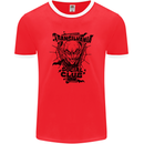 Vampires Transilvania Social Club Halloween Mens Ringer T-Shirt FotL Red/White