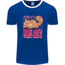 Kawaii Red Panda Japanese Cute Mens Ringer T-Shirt FotL Royal Blue/White