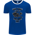 Those Who Bait Fishing Fisherman Funny Mens Ringer T-Shirt FotL Royal Blue/White