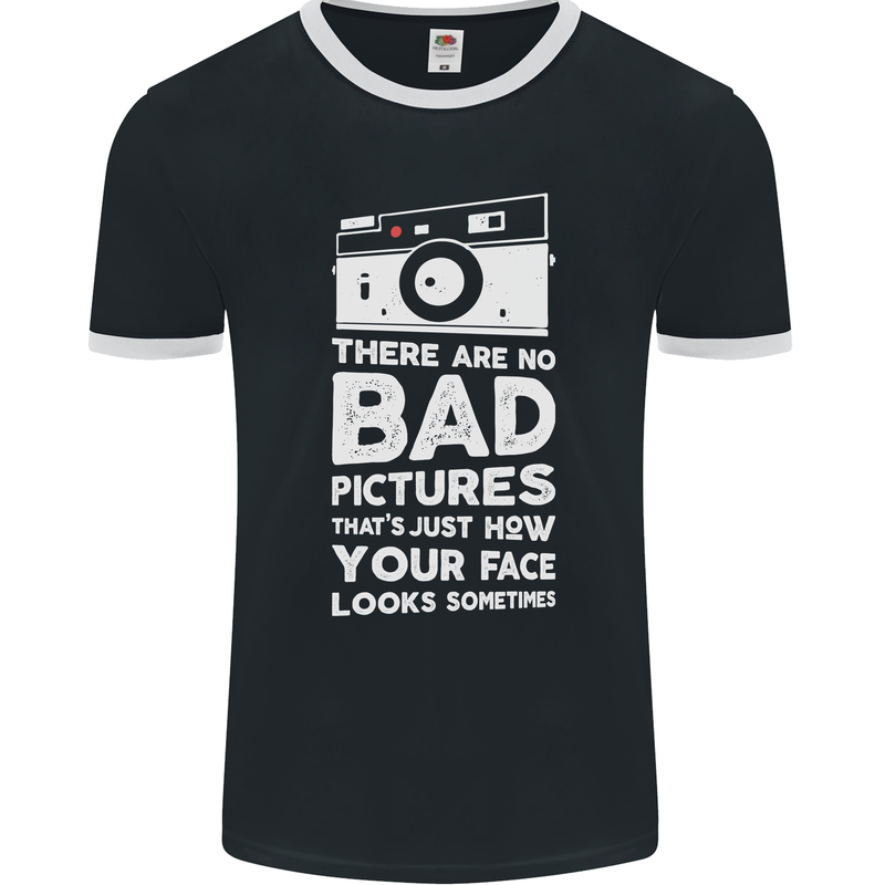 Photography How Your Face Looks Sometimes Mens Ringer T-Shirt FotL Black/White