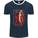 Tetsuo Shima Japanese Anime Mens Ringer T-Shirt FotL Navy Blue/White