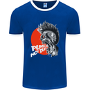 Punk's Not Dead Rock Music Skull Mens Ringer T-Shirt FotL Royal Blue/White