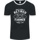 This Is What a Retired Farmer Looks Like Mens Ringer T-Shirt FotL Black/White