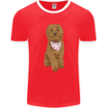A Doodle Goldendoodle Dog Mens Ringer T-Shirt FotL Red/White