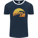 Evolution of Base Jumping Mens Ringer T-Shirt FotL Navy Blue/White