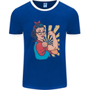 Strong Successful Woman Mens Ringer T-Shirt FotL Royal Blue/White
