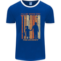 Fathers Day Daddy & Daughter Dad Papa Mens Ringer T-Shirt FotL Royal Blue/White