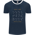 Zodiac Sign Constellations Mens Ringer T-Shirt FotL Navy Blue/White