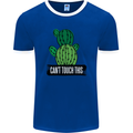 Cactus Can't Touch This Funny Gardening Mens Ringer T-Shirt FotL Royal Blue/White