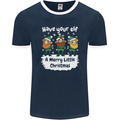 Have Your Elf a Merry Little Christmas Mens Ringer T-Shirt FotL Navy Blue/White