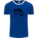 Chameleon Reinvent Yourself Mens Ringer T-Shirt FotL Royal Blue/White