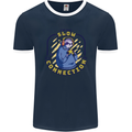 Sloth I'm Not Slow Funny Gaming Gamer Mens Ringer T-Shirt FotL Navy Blue/White