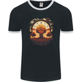 Apocalyptic Time Bomb Climate Change Gothic Mens Ringer T-Shirt FotL Black/White