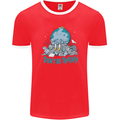 Climate Change Dont Be Trashy Environment Mens Ringer T-Shirt FotL Red/White