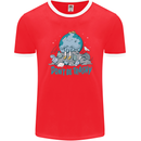 Climate Change Dont Be Trashy Environment Mens Ringer T-Shirt FotL Red/White