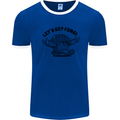 Lets Get Fungi Magic Mushrooms LSD Mens Ringer T-Shirt Royal Blue/White
