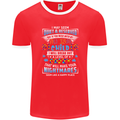 Mess With My Autism Child Autistic ASD Mens Ringer T-Shirt FotL Red/White