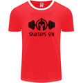 Spartans Gym Mens Ringer T-Shirt FotL Red/White