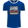 An Awesome Engineer Mens Ringer T-Shirt FotL Royal Blue/White